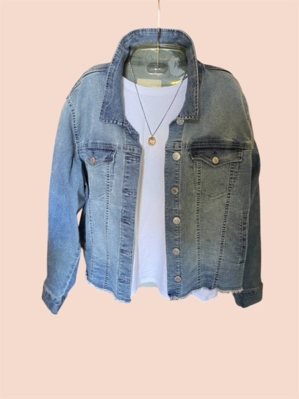 Angels Forever Yang Denim Jacket Stretch Women’s XLarge - Picture 2 of 6